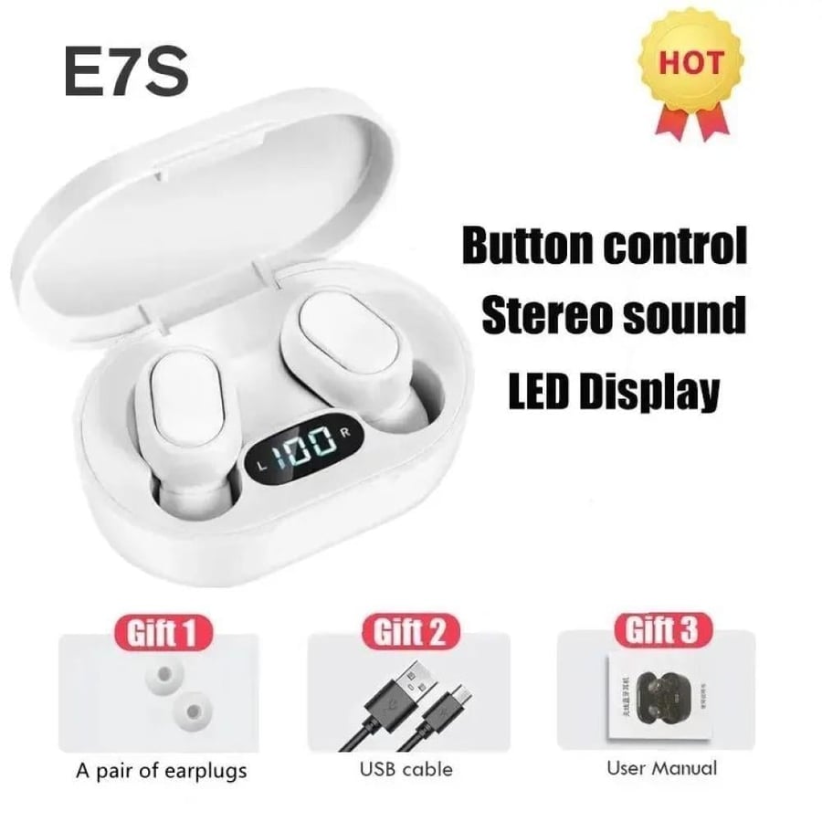 سماعات E7S TWS اللاسلكية