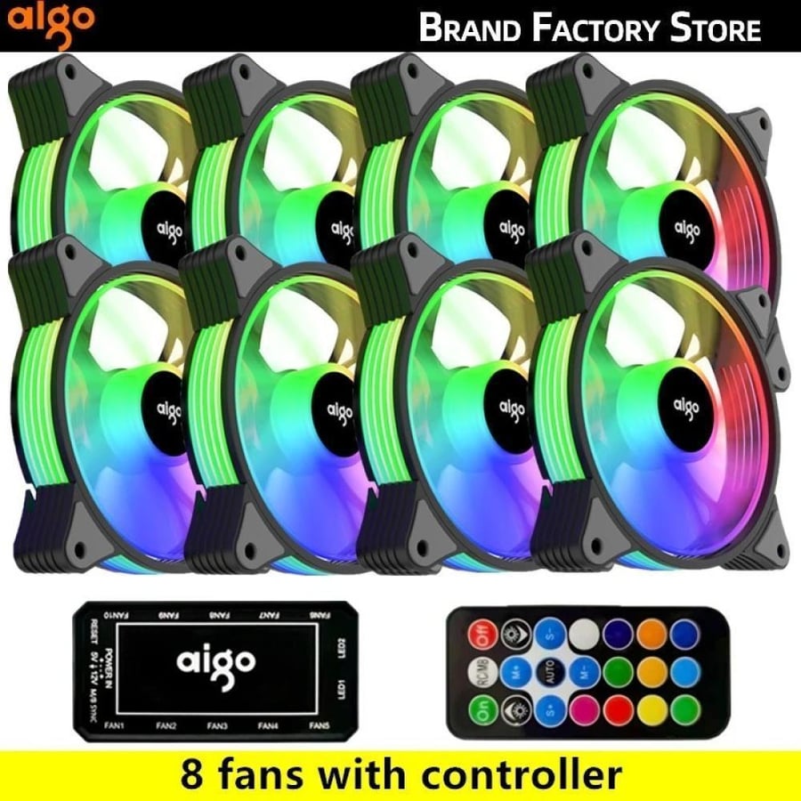 مروحة تبريد Aigo AR12 RGB