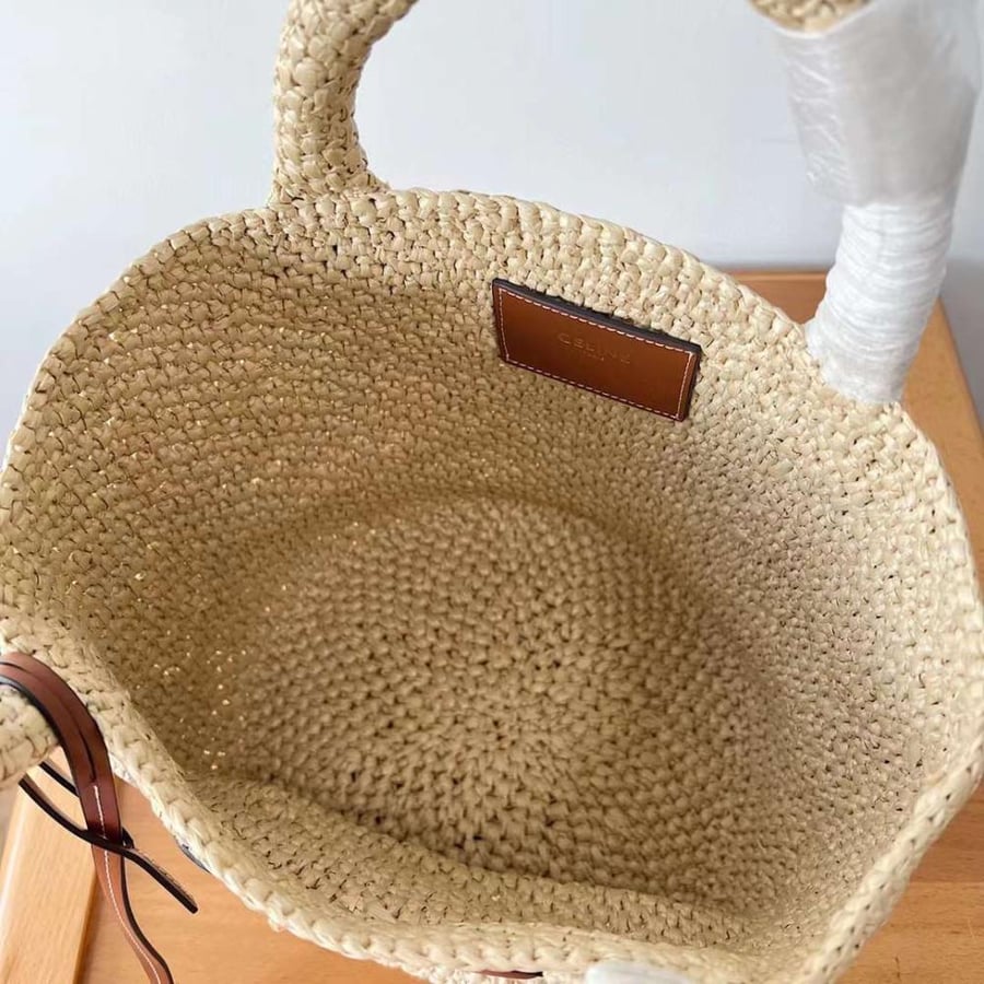 سيلين Triomphe Straw bag مقاس 23cm