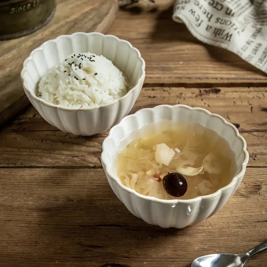 وعاء سيراميك دانتيل 4.5 بوصة 1 قطعة