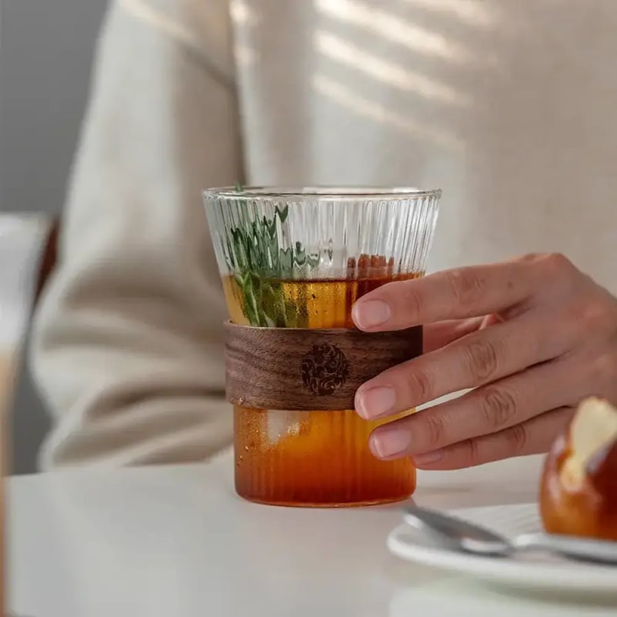 كوب قهوة زجاجي ياباني 350ML