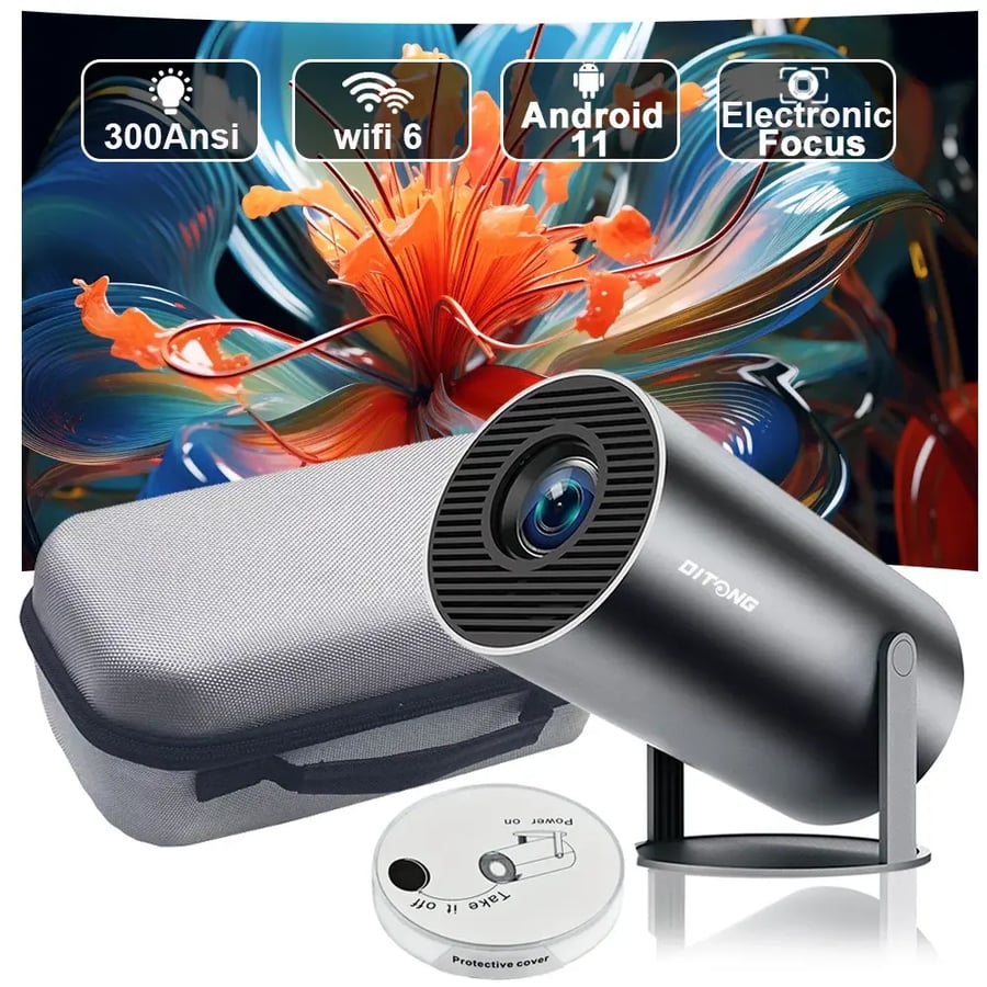 بروجكتر للعرض DITONG HY300 Plus 4K HD