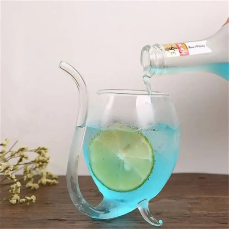 كوب نبيذ زجاجي مقاوم للحرارة