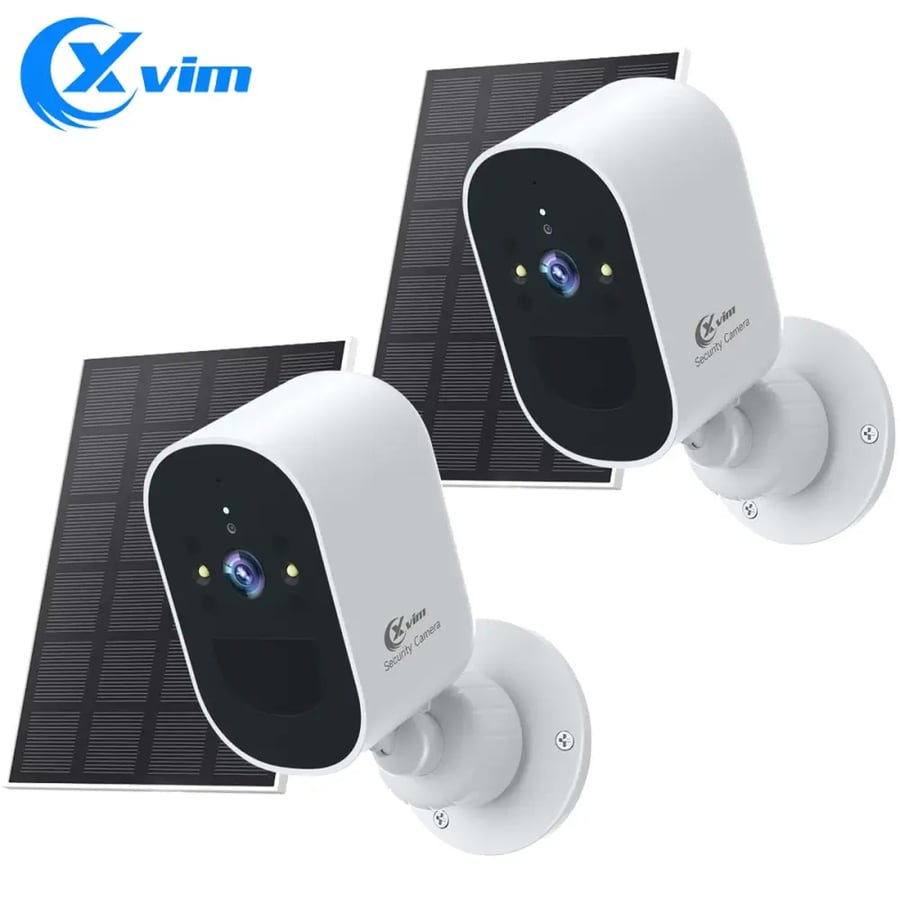 كاميرا VSTARCAM 8MP 2K خارجية – 4 عدسات مع تكبير 10X ورؤية ليلية ملونة وصوت ثنائي