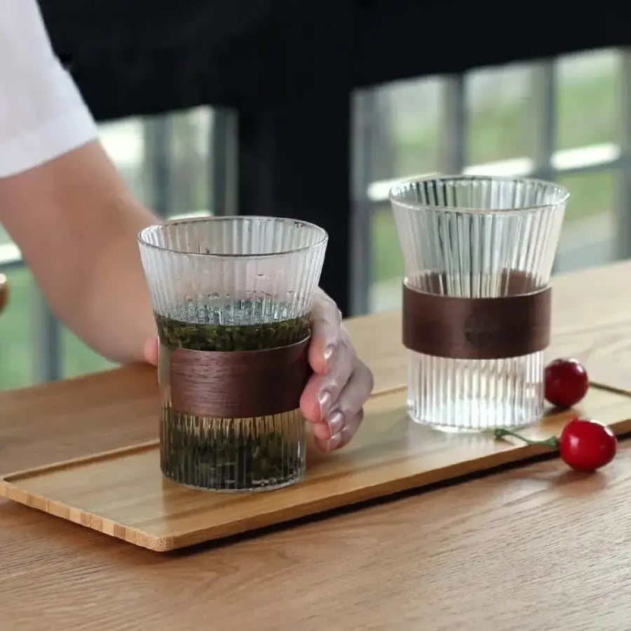 كوب قهوة زجاجي ياباني 350ML