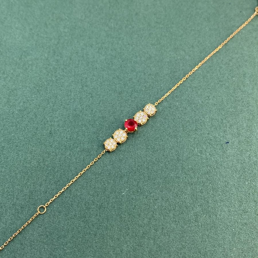 Diamond Bracelet Chain Weight 0.27 Carats
