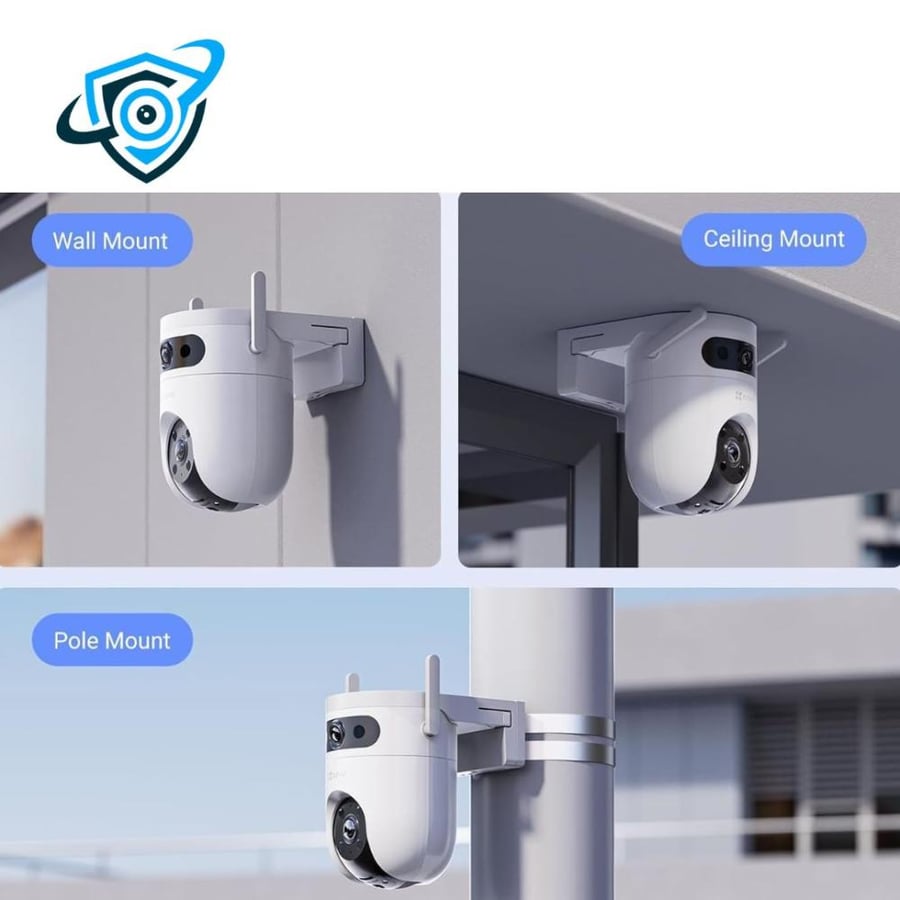 كاميرا EZVIZ H9c 3MP – كاميرا مراقبة خارجية ثنائية العدسة بدقة 3 ميجا