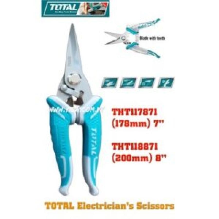 مقص أسلاك كهرباء - توتال THT118871