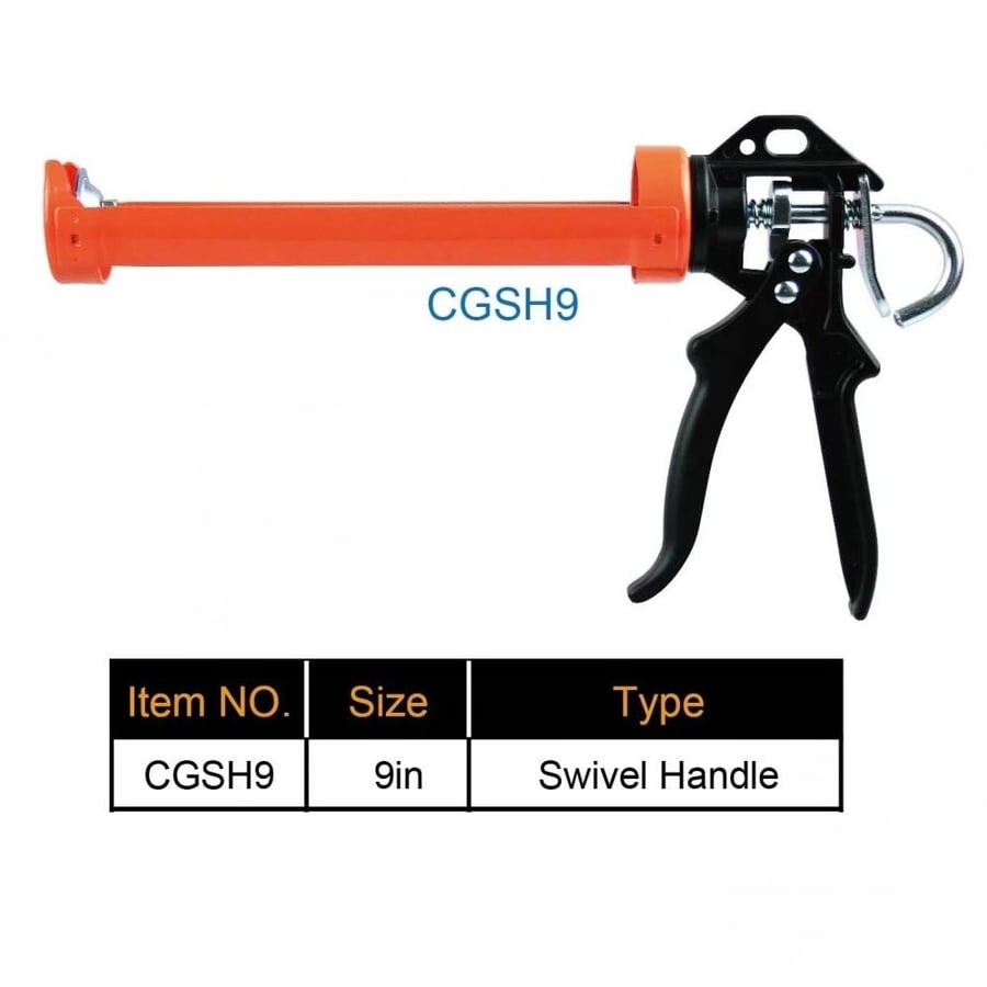 Black and orange silicone gun