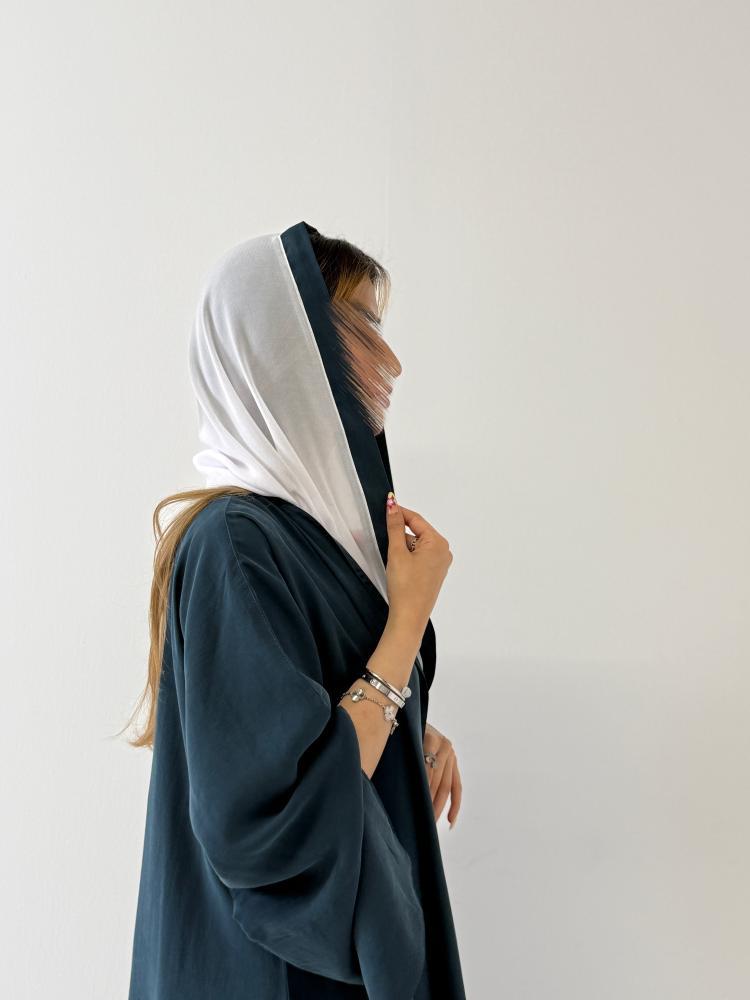 حرير مغسول ازرق فاتح