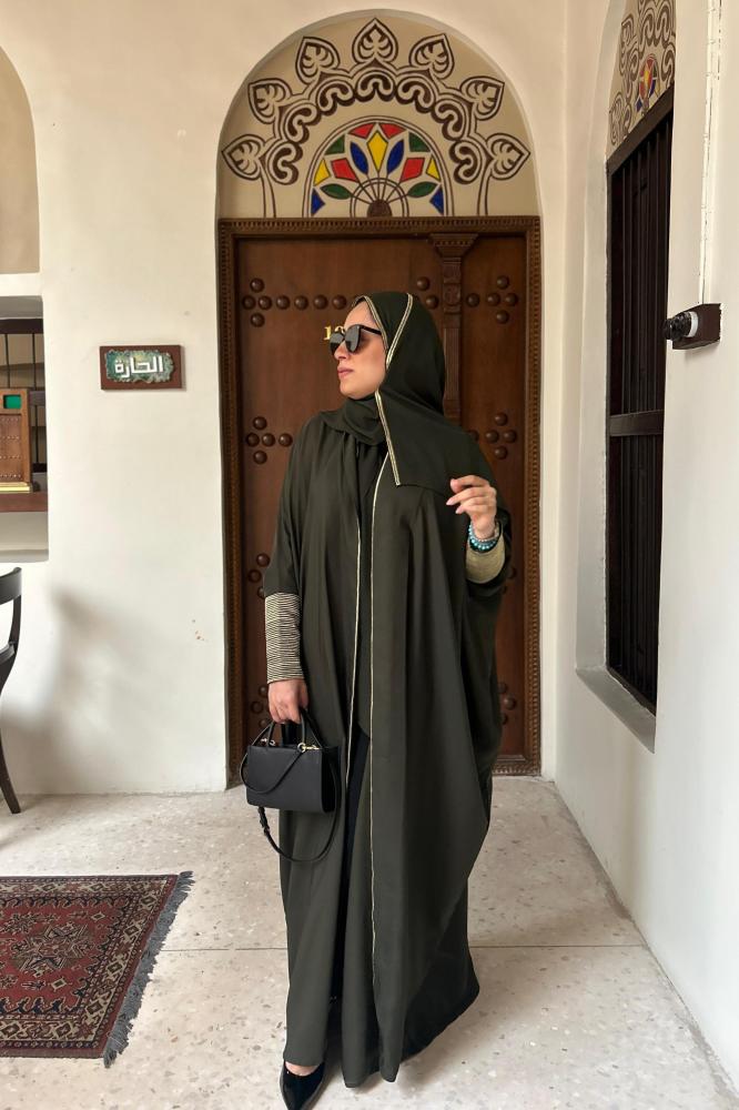 عبآية الاء 1 اسود تطريز اسود