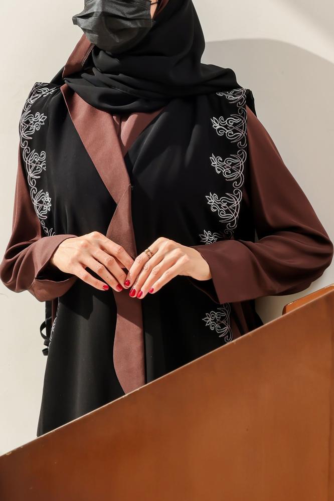 Formal abaya 3 brown