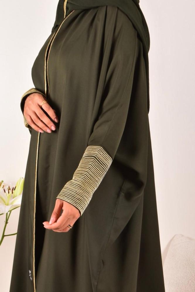 عبآية الاء 1 اسود تطريز اسود