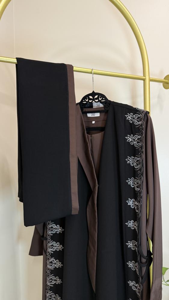 Formal abaya 3 brown
