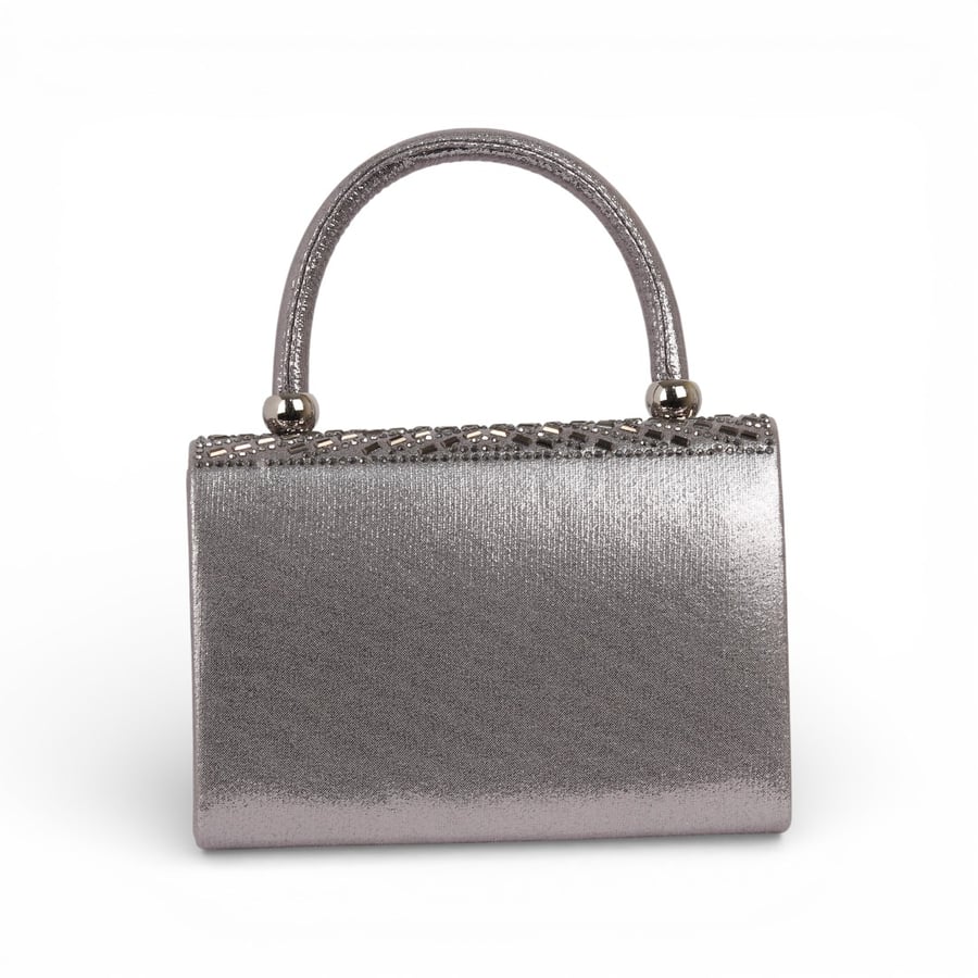 Girls' sandal heel set + girls' bag from Madeline in gray color