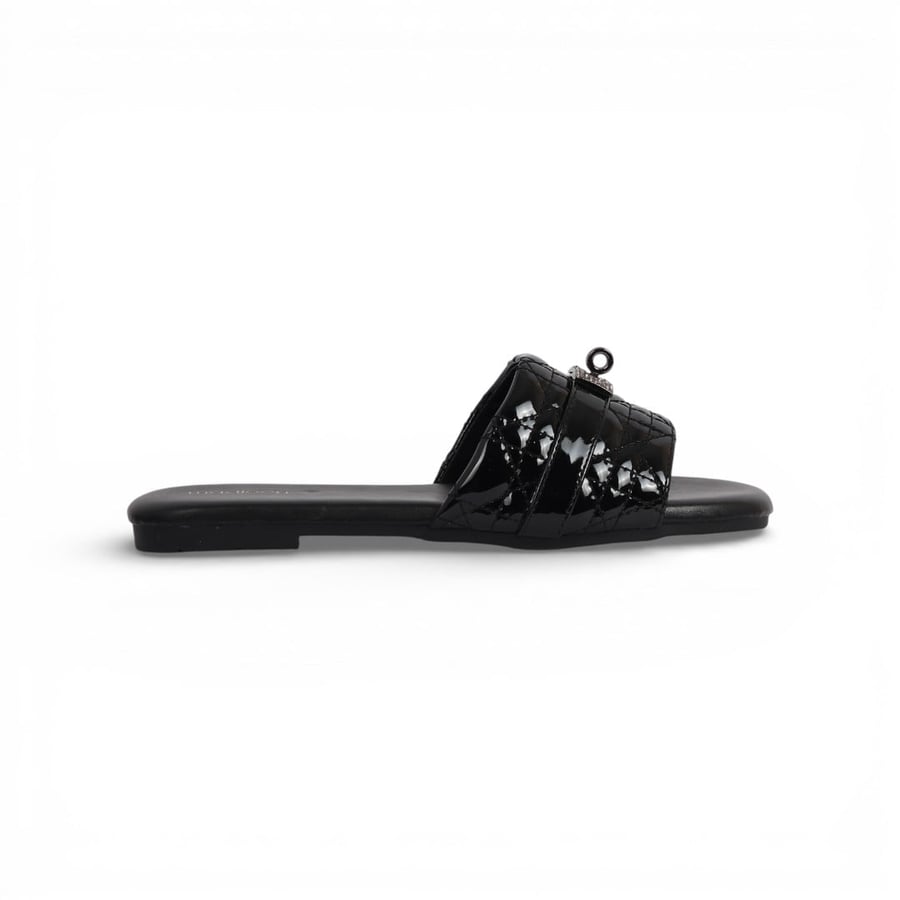 Slipper slide slipper from Madeline - black