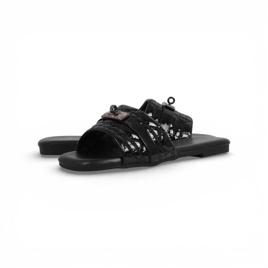 Slipper slide slipper from Madeline - black