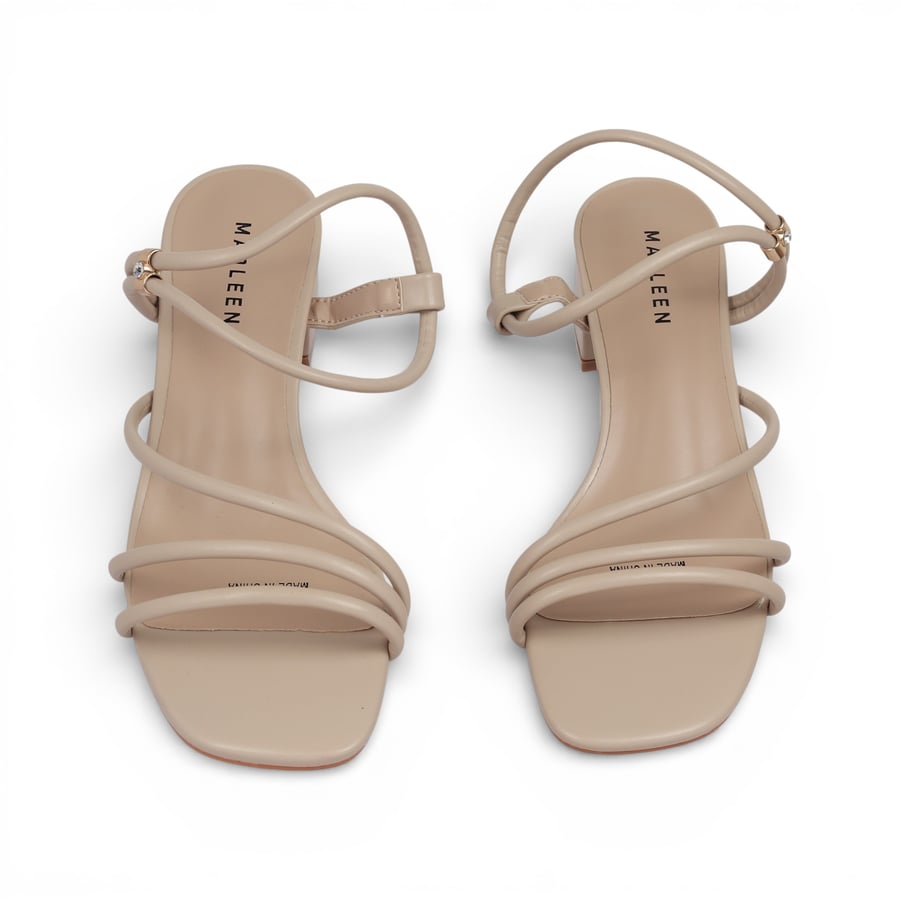 Wide-heeled sandal from Madeleine_ Khaki