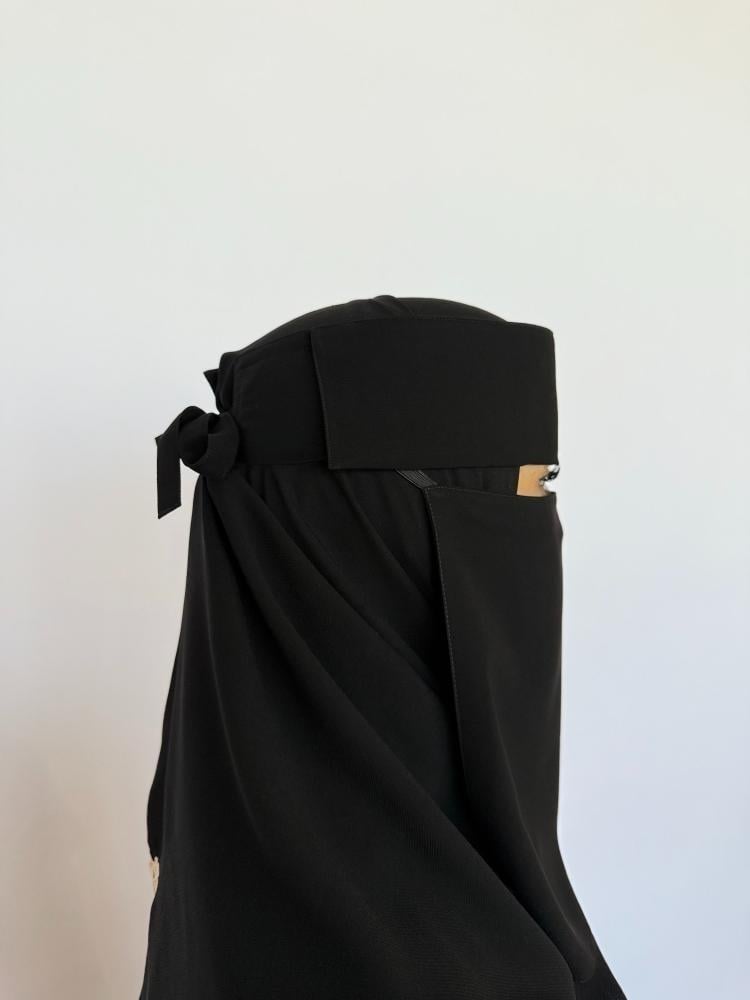 نقاب اسلامي مبطن حرير ملكي