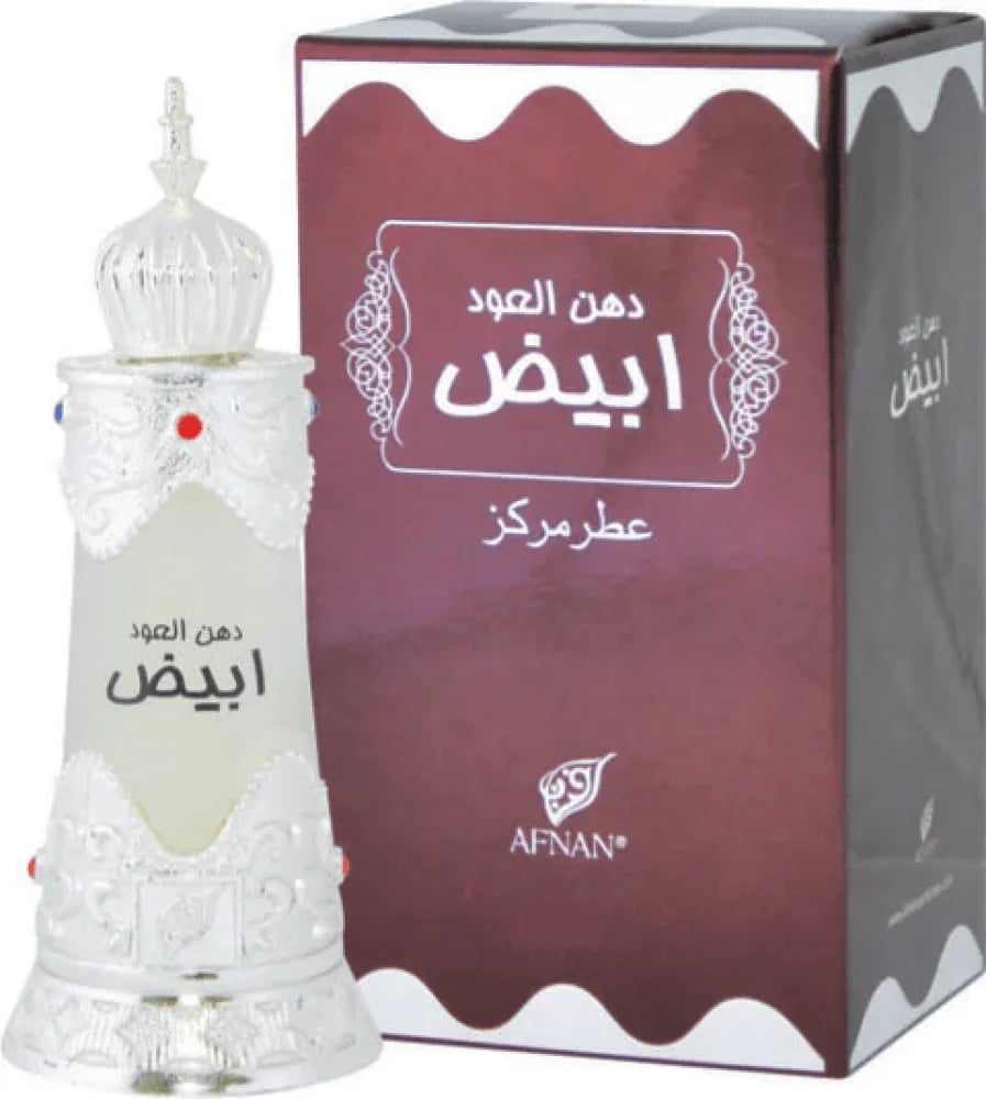 افنان زيت عطري دهن العود أبيض - 20 مل