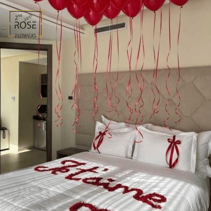 Preparing the bride and groom's rooms