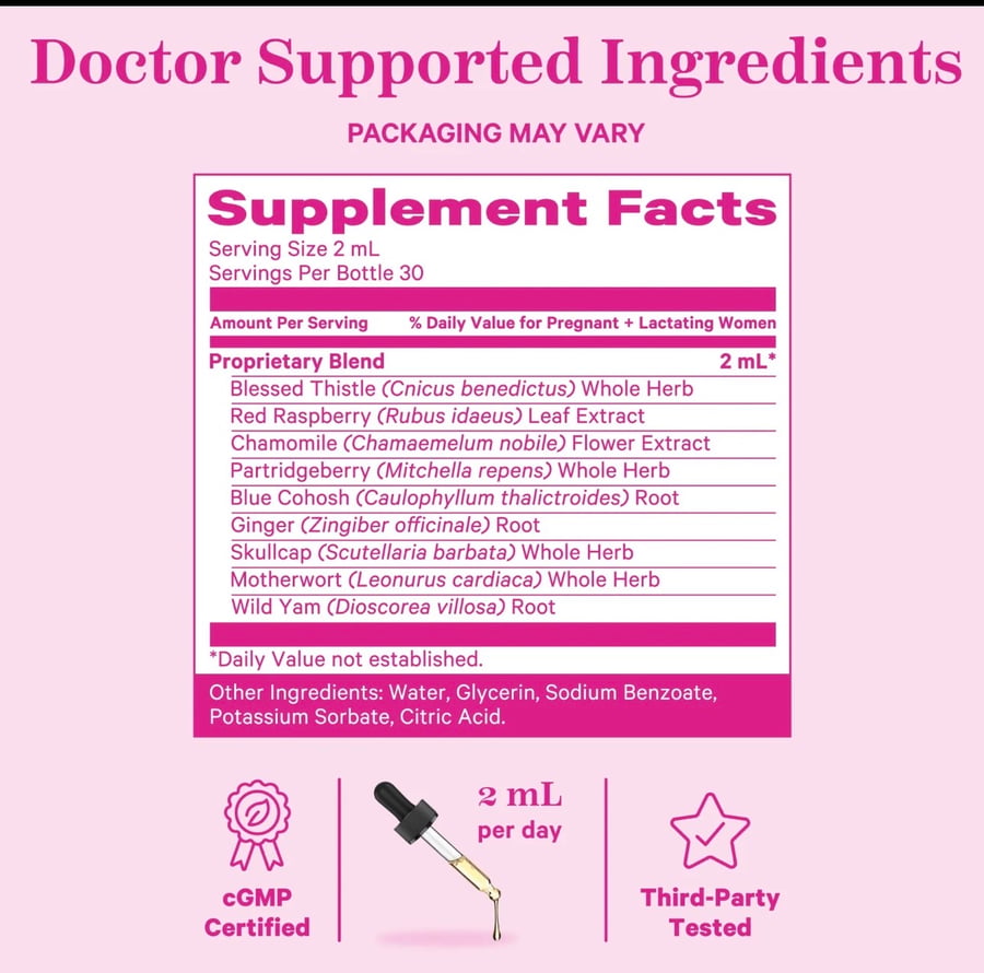 Pink stork - قطرات التجهيز للولادة العشبية من بنك ستروك