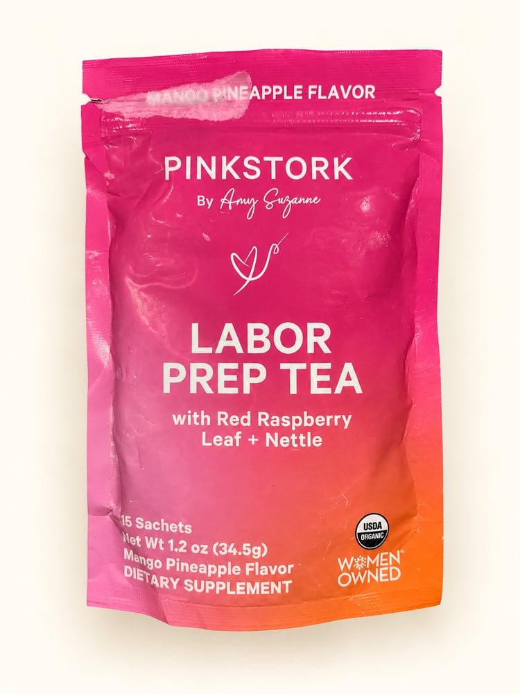 Pinkstork-شاي بينك ستورك للتحضير للولادة – عبوة مفتوحة/ممزقة