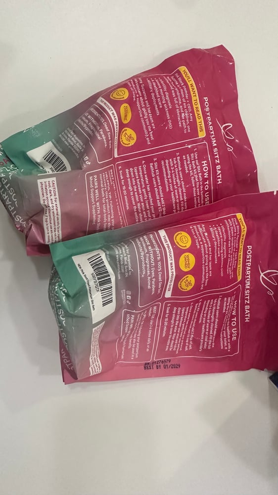Pink Stork – Postpartum Dead Sea Salt | ملح البحر الميت للعناية بعد الولادة