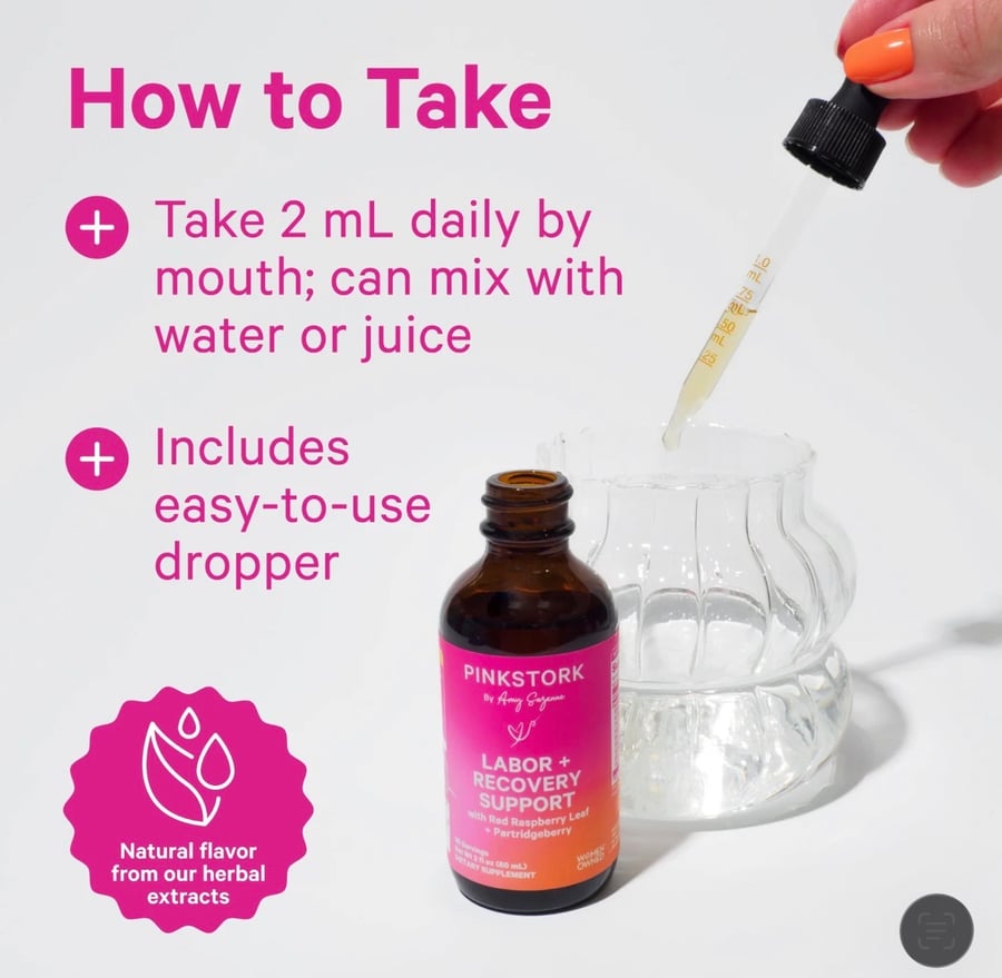 Pink stork - قطرات التجهيز للولادة العشبية من بنك ستروك