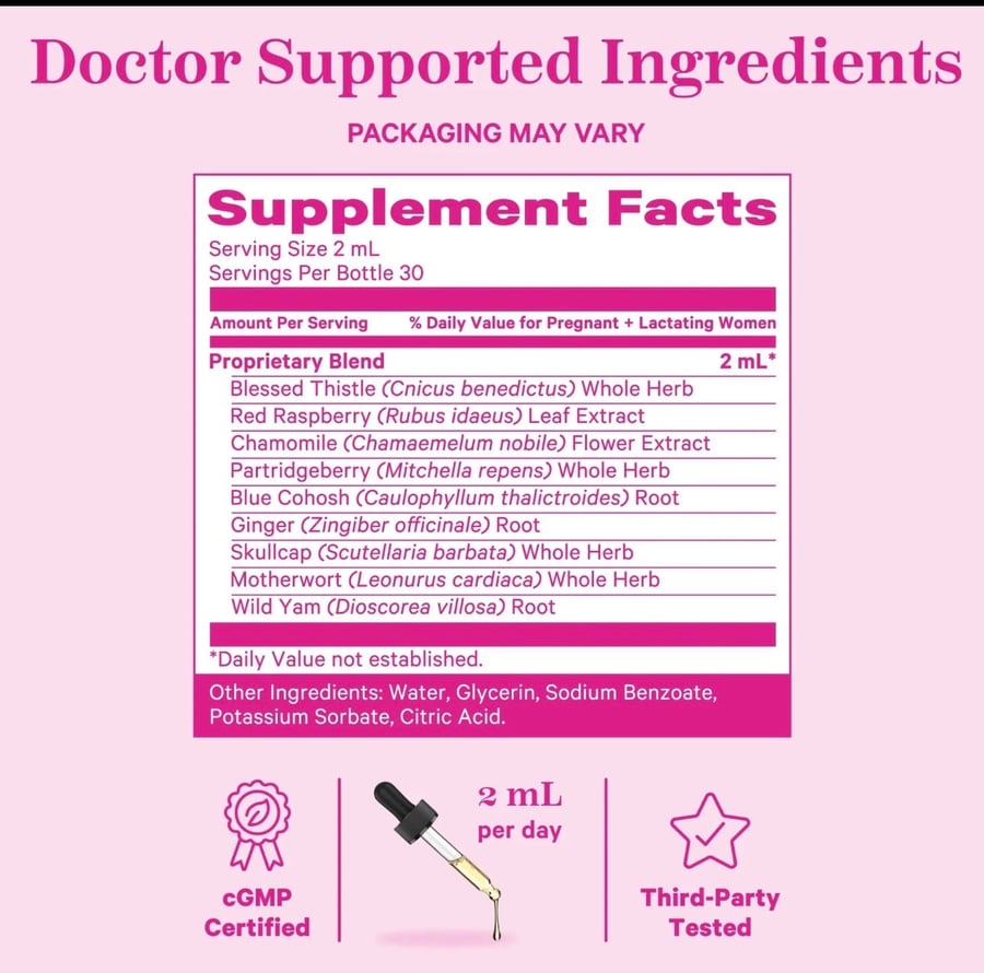 Pink stork - قطرات التجهيز للولادة العشبية من بنك ستروك