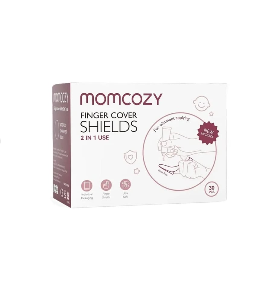 Momcozy – 2 in 1 Finger Covers, White Protection, 30 Pieces