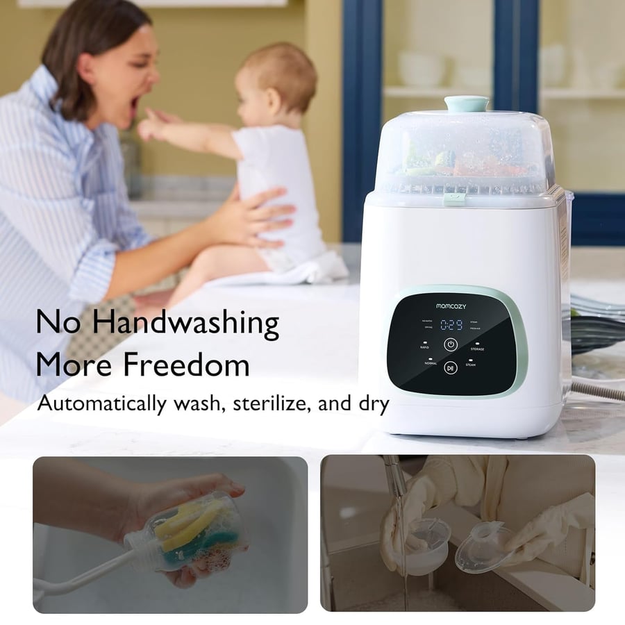 Momcozy – KleanPal Pro Baby Bottle Cleaner | Washer, Sterilizer & Dryer in One – BS003