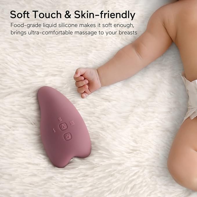 Momcozy - Breast Massager with Heating Function | To Stimulate Milk Flow and Relieve Fussiness - 1 Piece