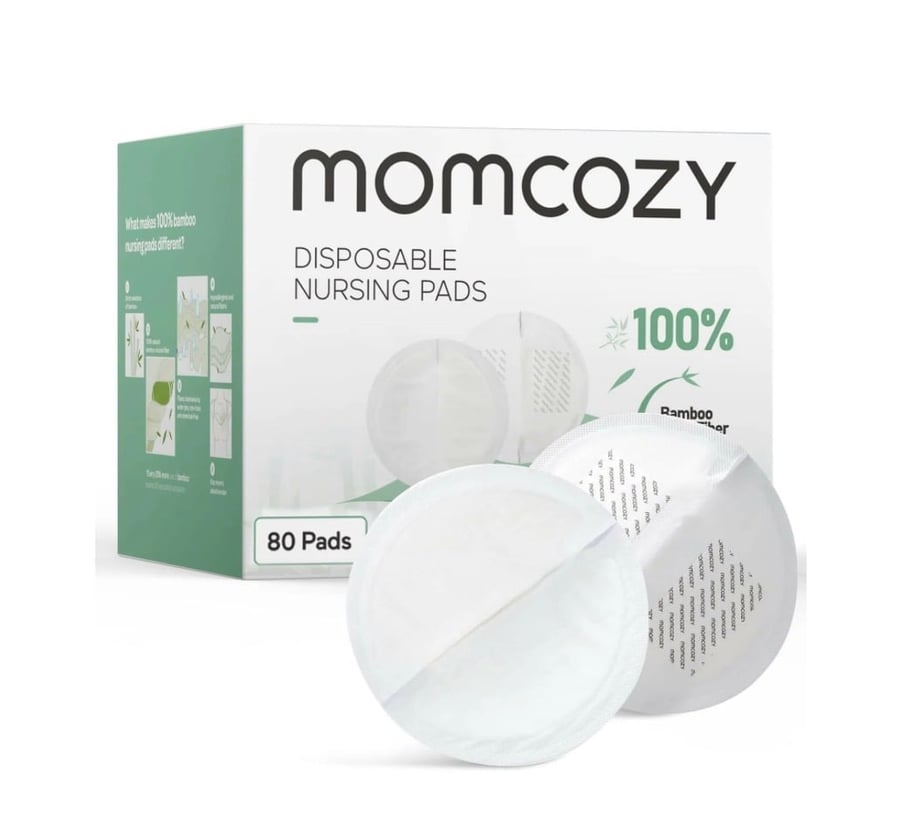 Momcozy - مومكوزي قطن عالي الامتصاص فائق النحافة للاستخدام مرة واحدة - 60 قطعة