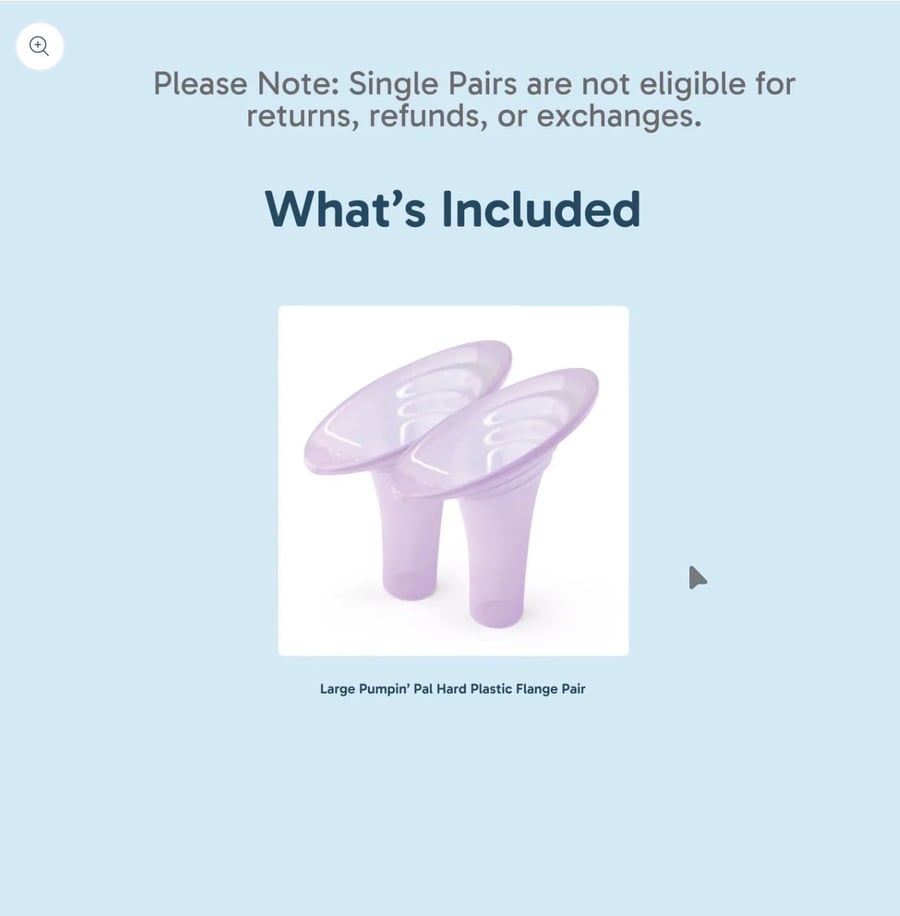 Pumpin' Pal - Pumpin' Pal | Slanted Breast Pump Funnel, Size L (Large) - 1 Pair
