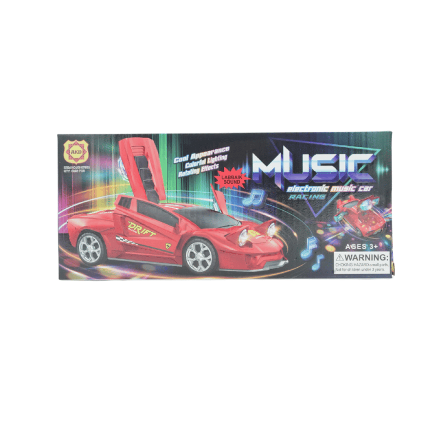 سيارة سباق "دريفت" إلكترونية مع صوت لبيك وتأثيرات دوران وأضواء (KB10790A)
