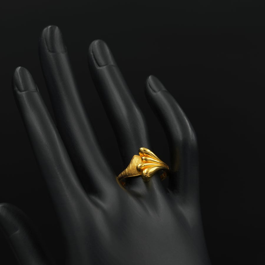 خاتم ذهب نسائي عيار 21 (R83)