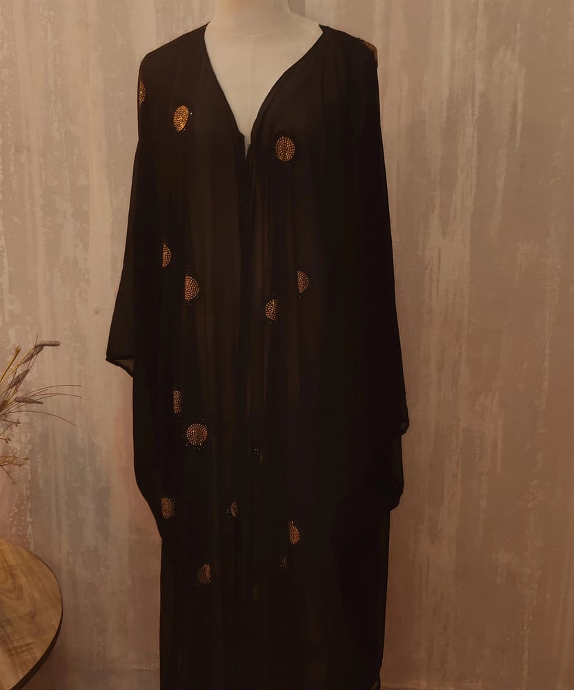 عباية نسف شيفون كرستال