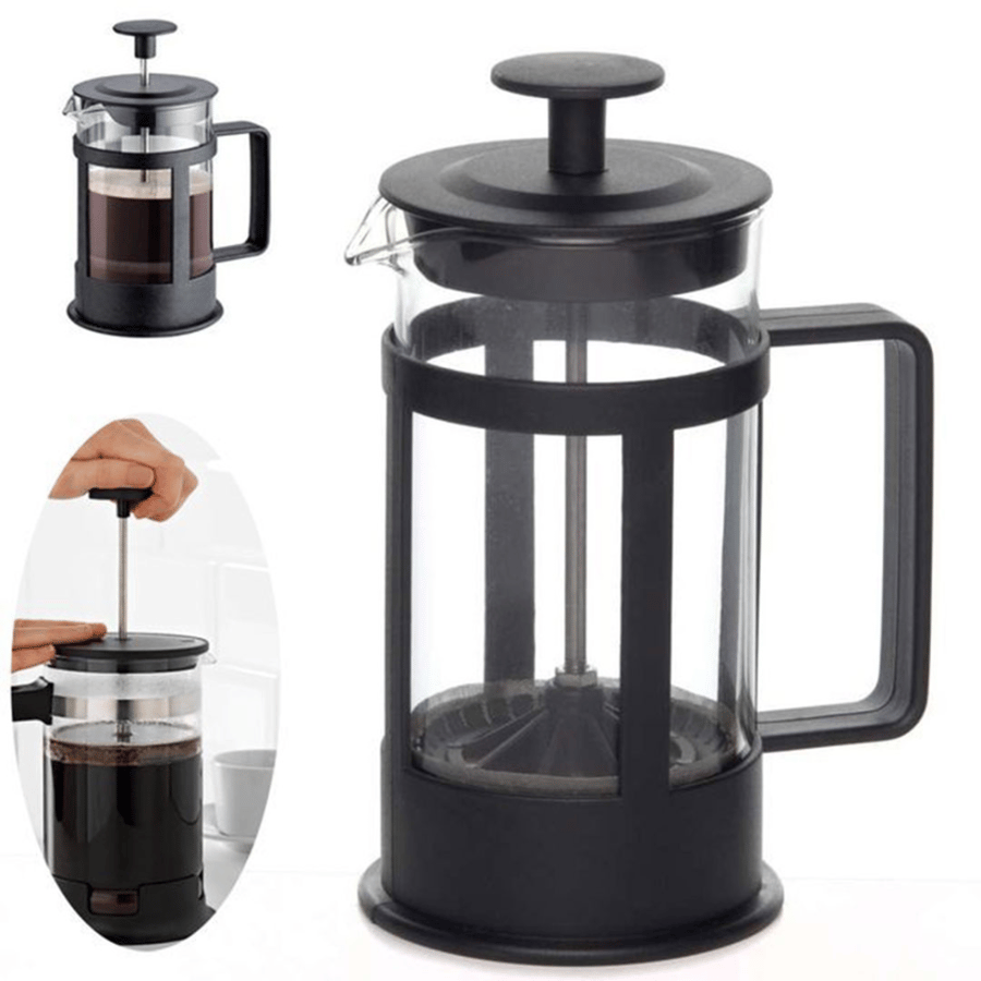 صانعة القهوة الفرنسية من الزجاج