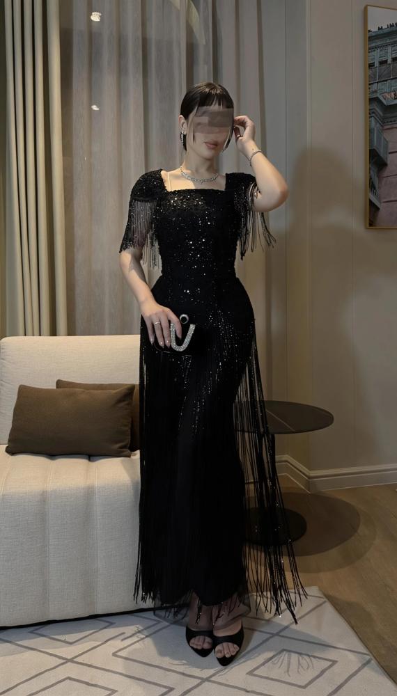 فستان اسود راقي