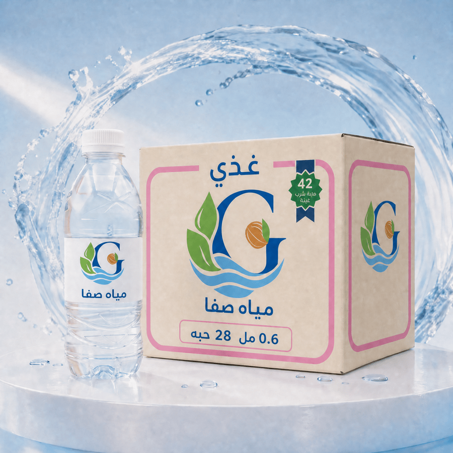 10 كرتون مياه صفا 0.6 مل 28 حبه
