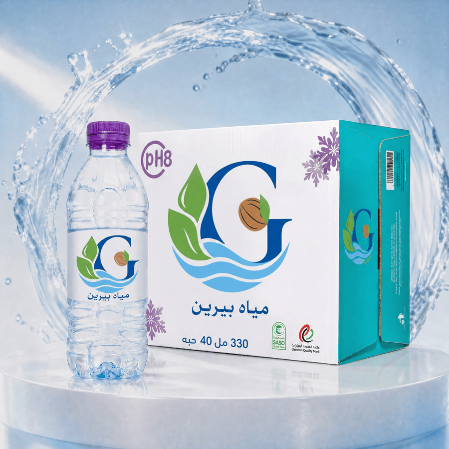 10 كرتون مياه بيرين 330 مل 40 حبه