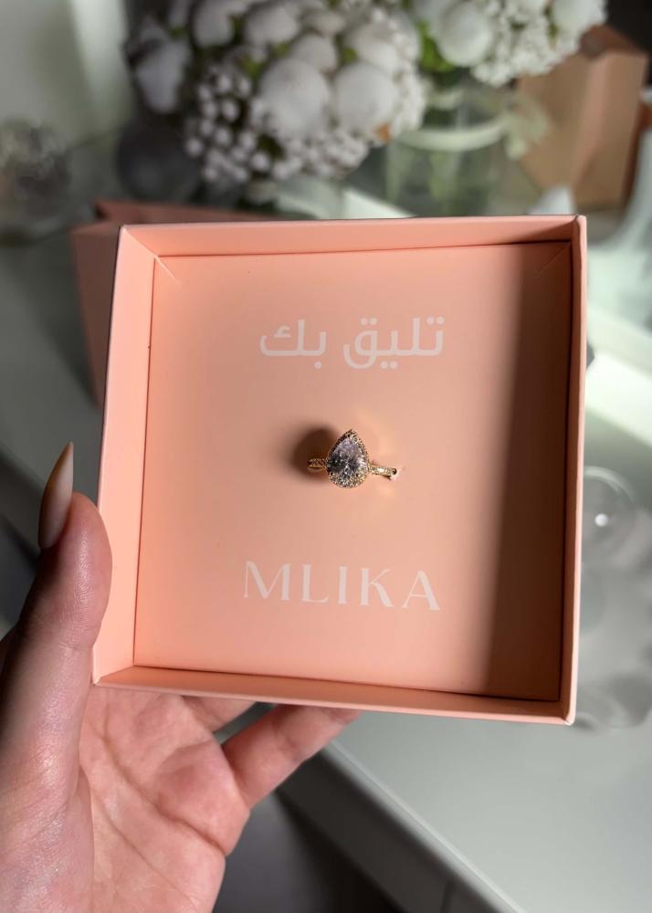 خاتم قطرة لامع
