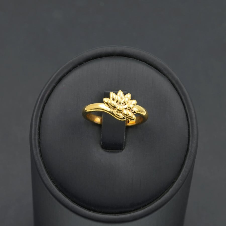 خاتم ذهب نسائي ايطالي (R2592)
