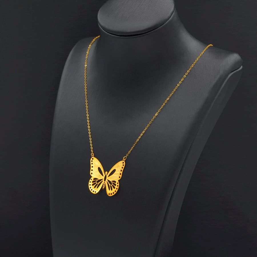 عقد ذهب Butterfly عيار 21 (N2513)