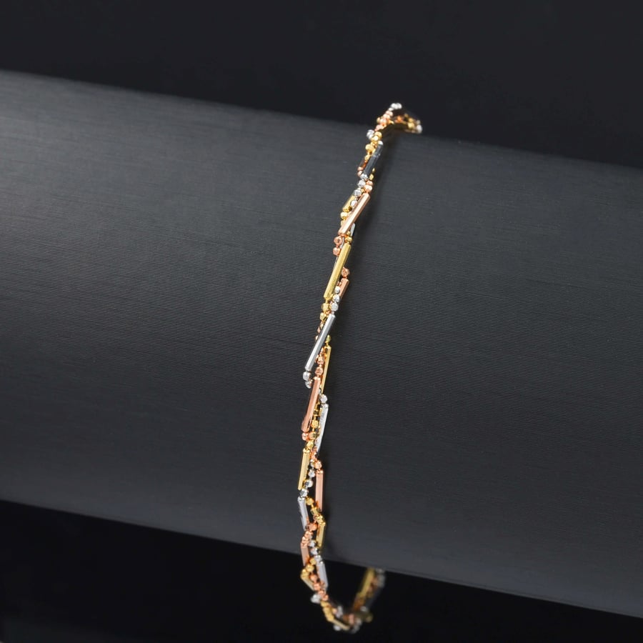 سوارة ذهب ايطالي مبروم مميز (B2672)