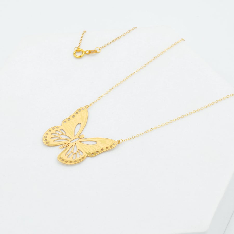 عقد ذهب Butterfly عيار 21 (N2506)