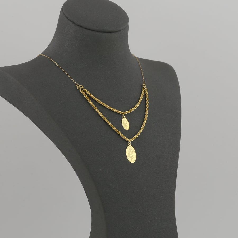 عقد ذهب  عيار 21 (N732)
