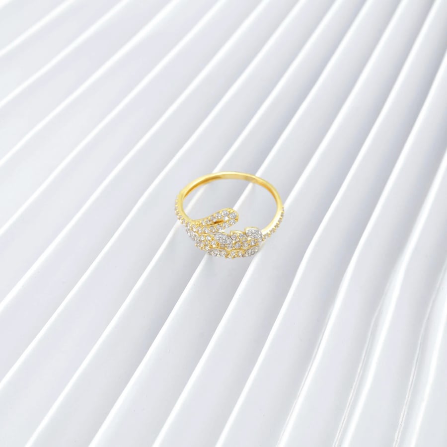 خاتم ذهب نسائي (R2208)