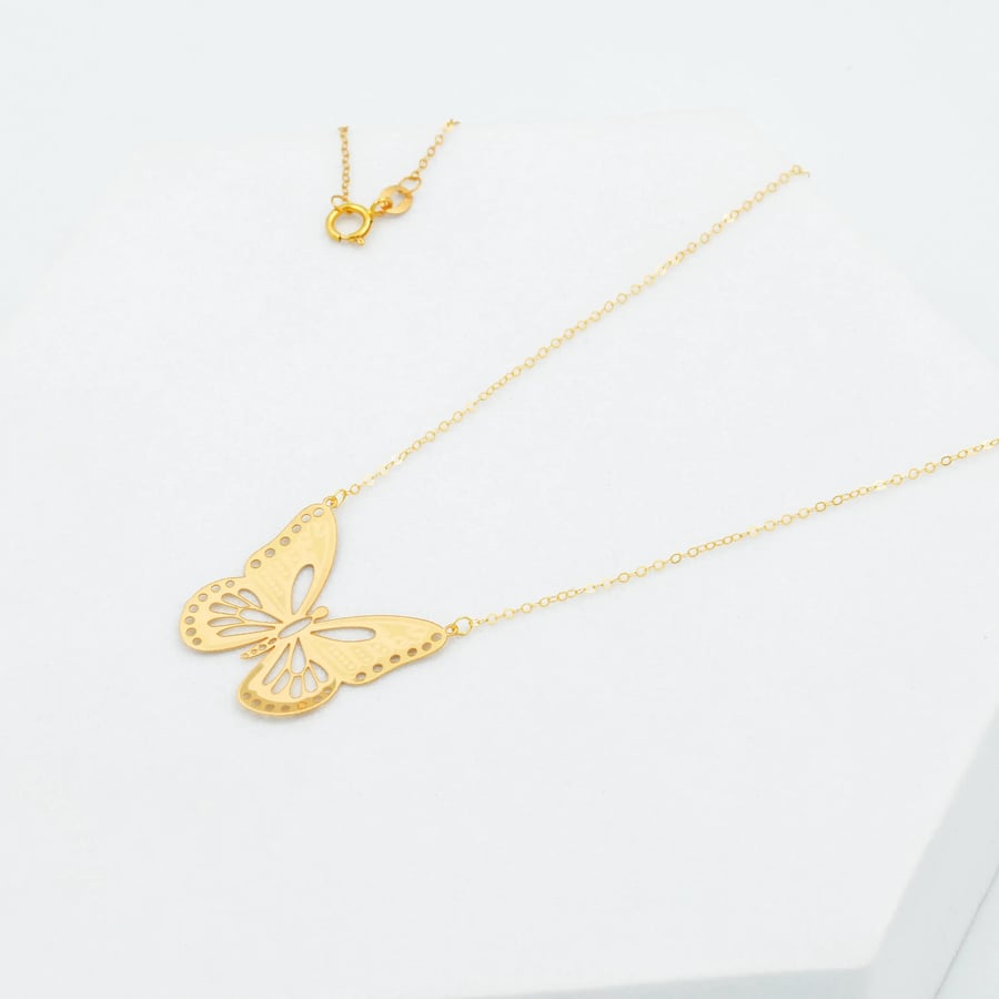عقد ذهب Butterfly عيار 21 (N2512)